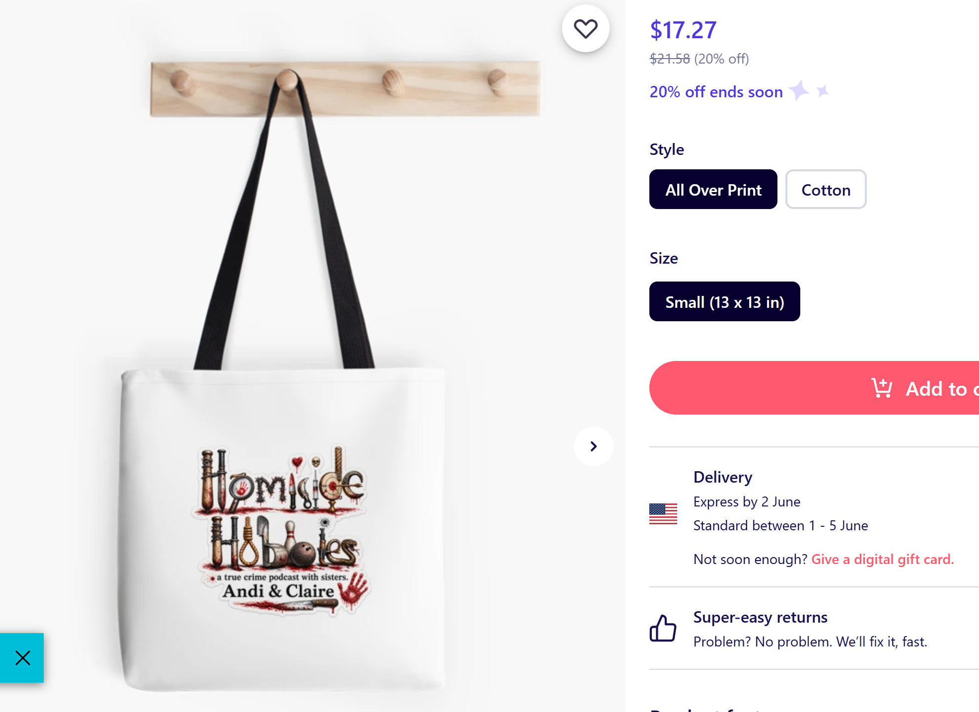 Homicide Hobbies Tote Bag